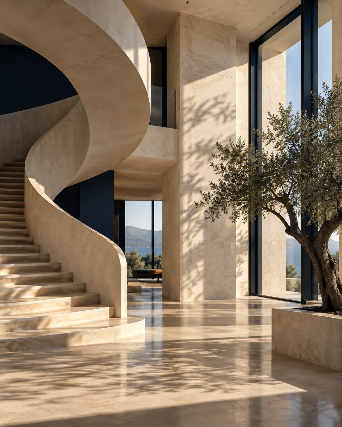 Architecture contemporaine en pierre naturelle